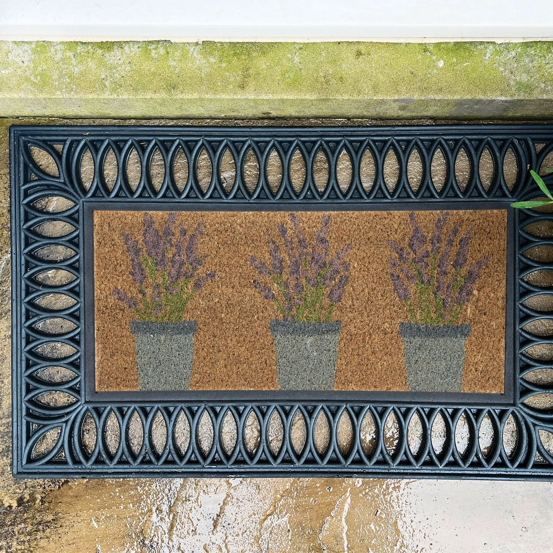 My Mat Coir Doormat Insert Lavender Floral 23x53cm - beUNIQ - coir doormat - Created by Product Upload