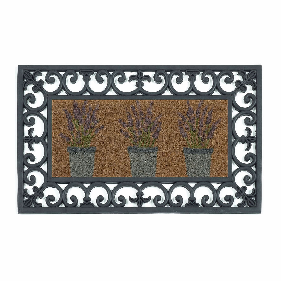 My Mat Coir Doormat Insert Lavender Floral 23x53cm - beUNIQ - coir doormat - Created by Product Upload