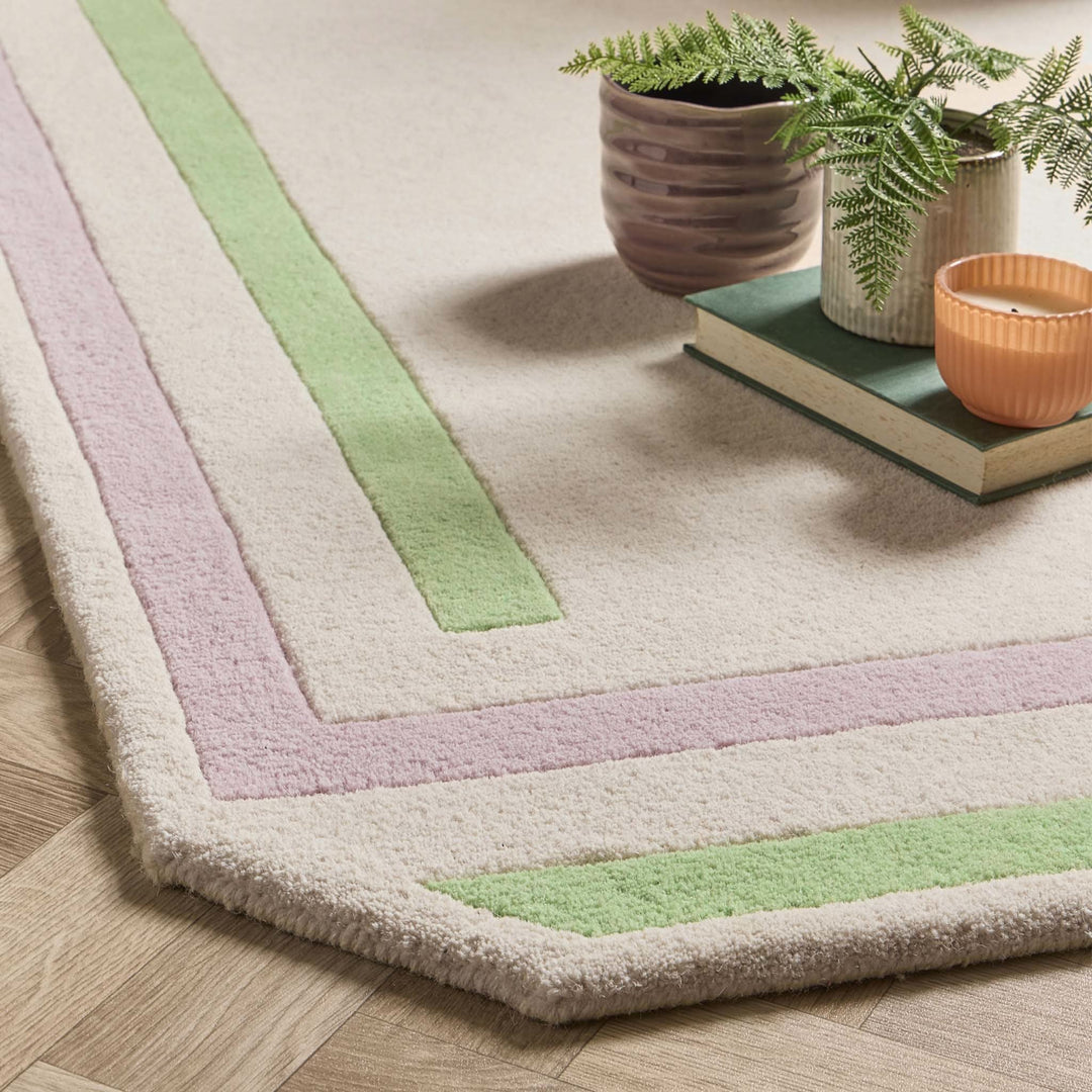 Origins Contour Wool Rug Lavender Green Hand - Tufted - beUNIQ - Artisan rug - 120x170 - Created by Product Upload