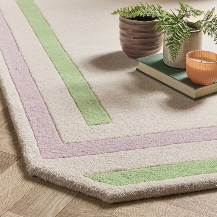 Origins Contour Wool Rug Lavender Green Hand - Tufted - beUNIQ - Artisan rug - 120x170 - Created by Product Upload