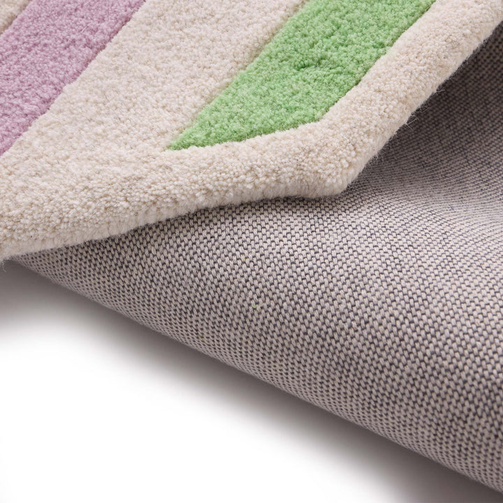 Origins Contour Wool Rug Lavender Green Hand - Tufted - beUNIQ - Artisan rug - 120x170 - Created by Product Upload