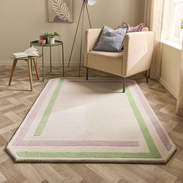 Origins Contour Wool Rug Lavender Green Hand - Tufted - beUNIQ - Artisan rug - 120x170 - Created by Product Upload