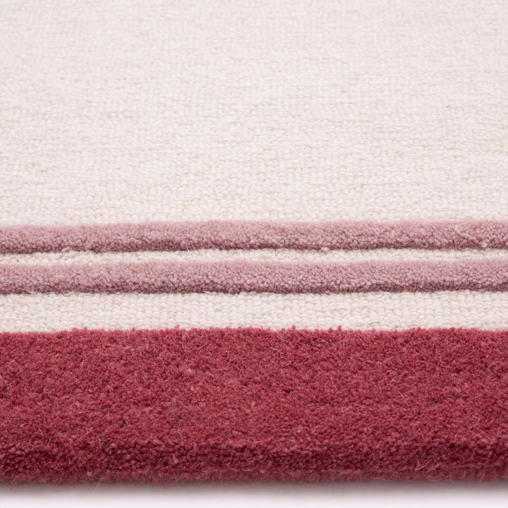 Origins Piper Hand Tufted Wool Rug Pink Border - beUNIQ - Created by Product Upload - 067X200 - hand tufted rug