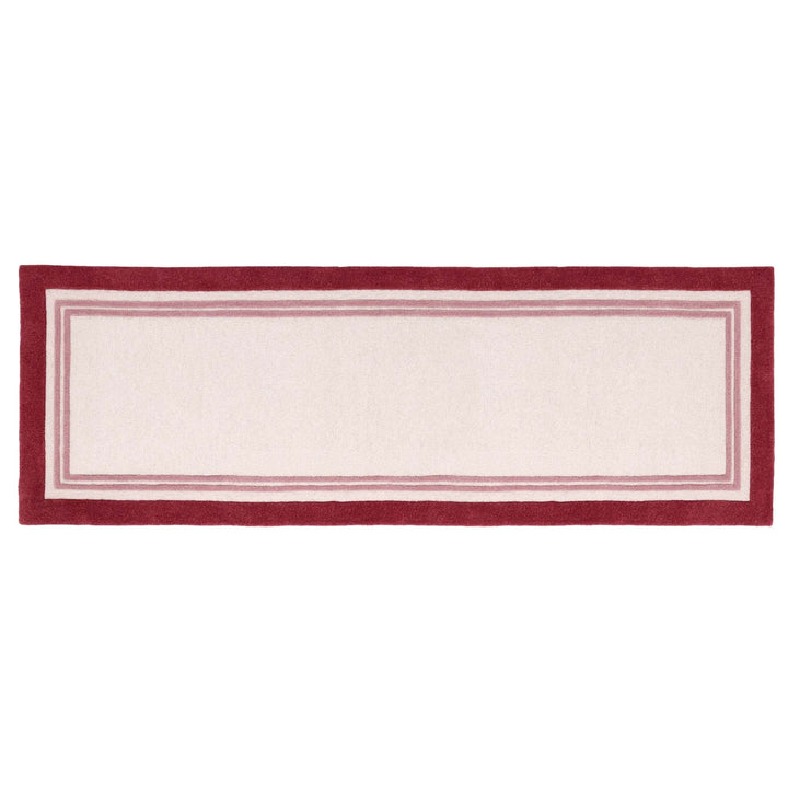 Origins Piper Hand Tufted Wool Rug Pink Border - beUNIQ - Created by Product Upload - 067X200 - hand tufted rug