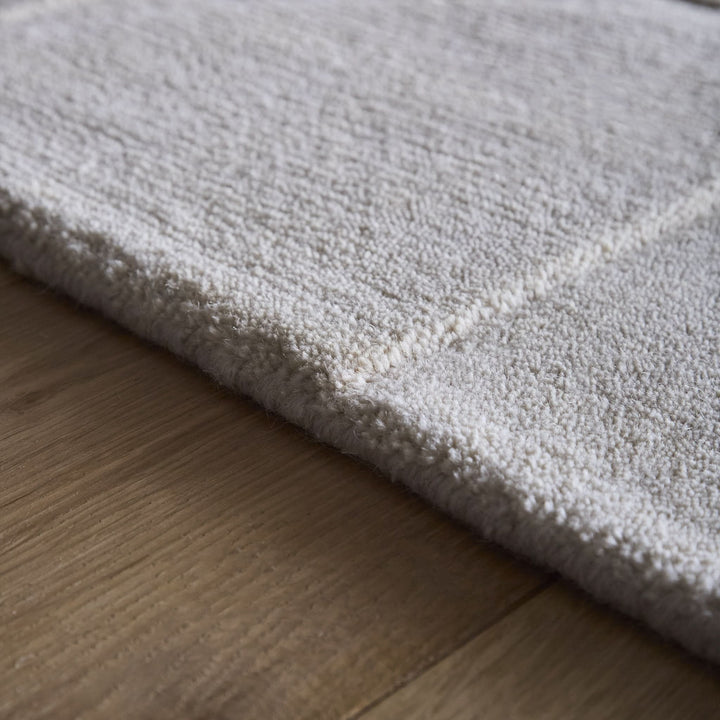 Origins Penny Cream 3D Geometric Carved Pure Wool Area Rug - beUNIQ - 3D carved rug - 120cm x 170cm - cream geometric rug