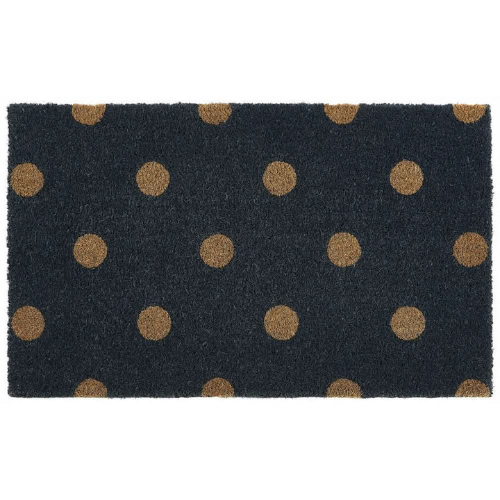 My Mat Coir Doormat Polka Dot Natural Fibre 45x75cm - beUNIQ - coir doormat - Created by Product Upload