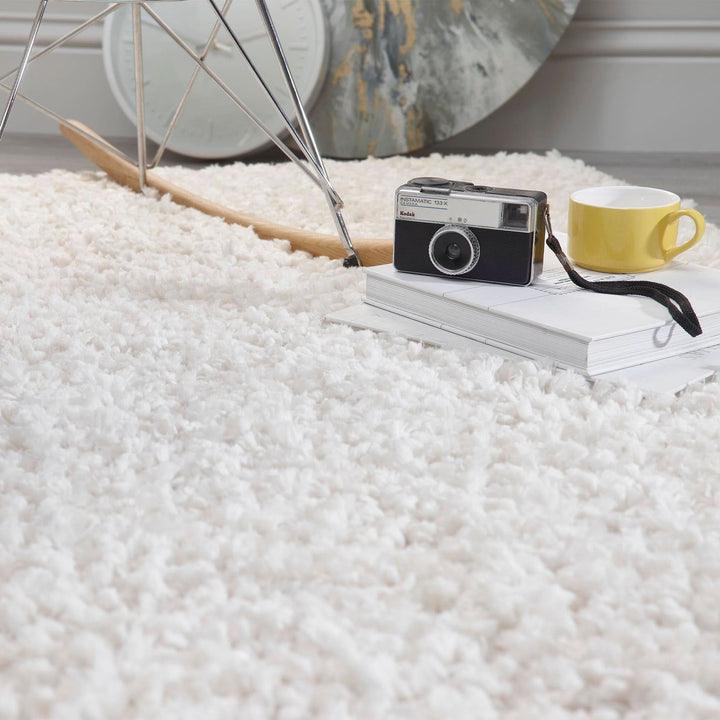 Luxurious Origins Portland Cream Hand Tufted Long Pile Shaggy Rug - beUNIQ - cosy home decor - 60x110 - cream rug
