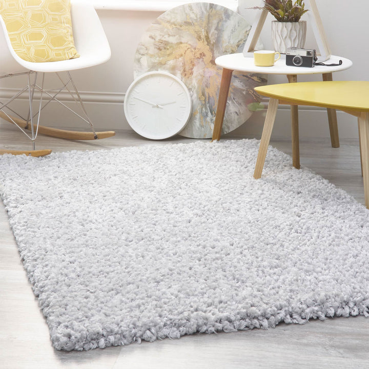 Origins Portland Hand Tufted Grey Shaggy Rug Long Pile - beUNIQ - cosy grey rug - 60x110 - Created by Product Upload