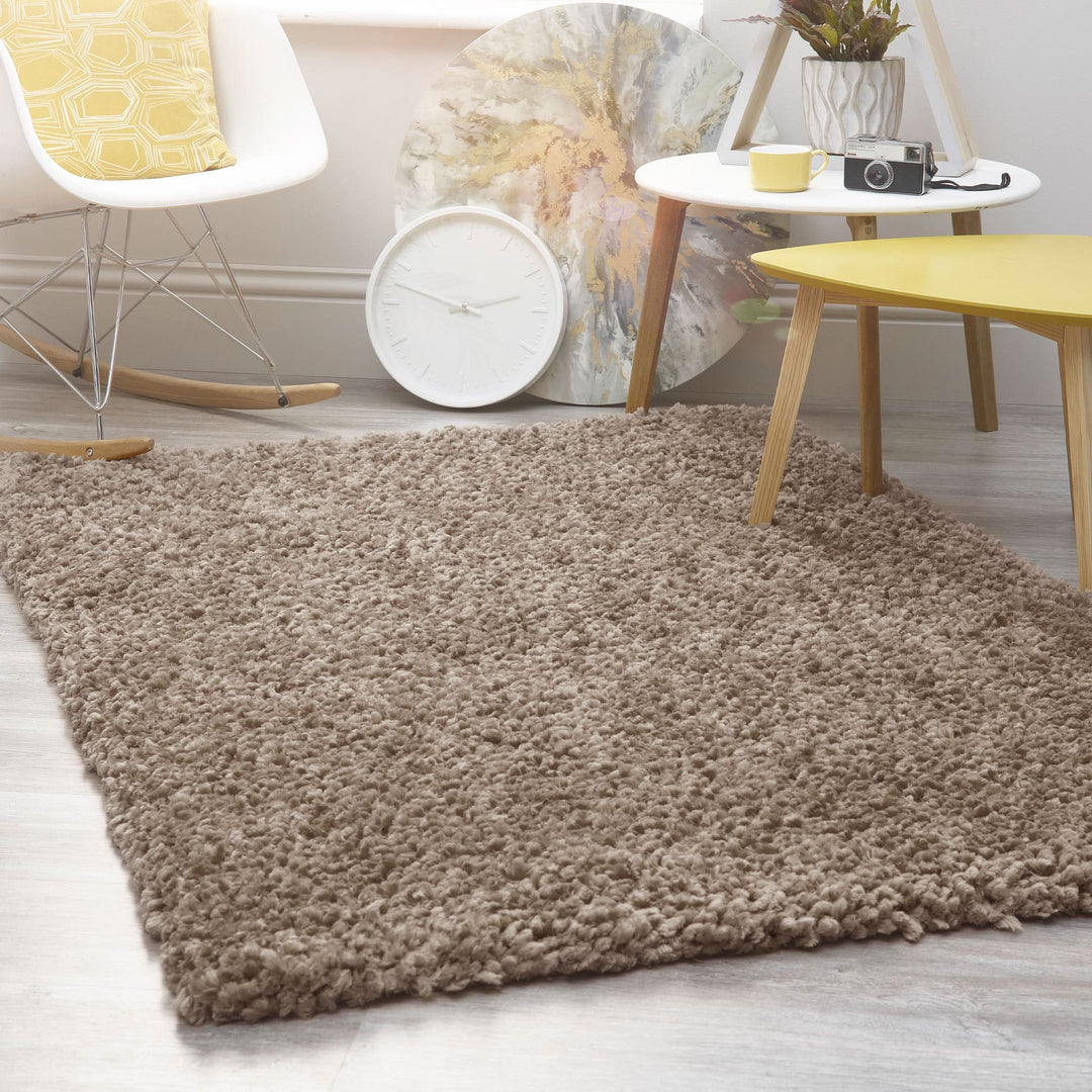 Origins Portland Natural Hand Tufted Shaggy Rug with Long Pile - beUNIQ - Cosy Living Room Rug - 60x110 - Created by Product Upload