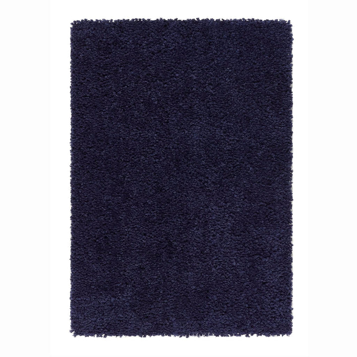 Origins Portland Navy Hand Tufted Deep Pile Shaggy Rug - beUNIQ - blue area rug - 60x110 - cosy home rug