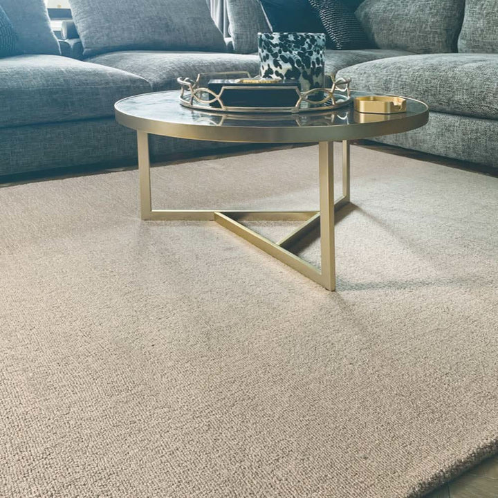 Origins Reef Recycled Plastic Area Rug Beige Plain Design - beUNIQ - beige area rug - 120x170 - Created by Product Upload