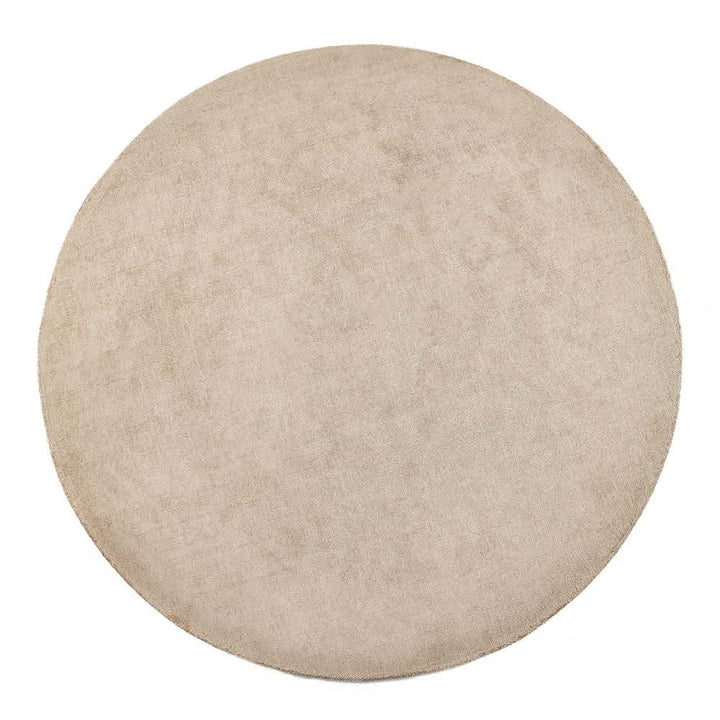 Origins Reef Recycled Plastic Area Rug Beige Plain Design - beUNIQ - beige area rug - 200XCIR - Created by Product Upload