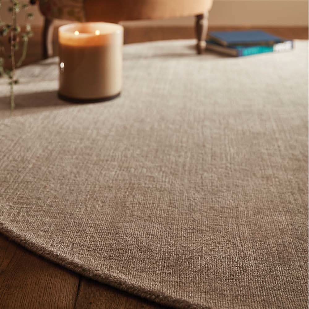 Origins Reef Recycled Plastic Area Rug Beige Plain Design - beUNIQ - beige area rug - 200XCIR - Created by Product Upload