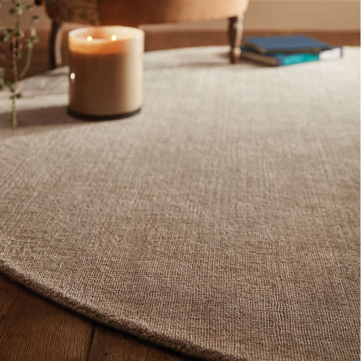 Origins Reef Recycled Plastic Area Rug Beige Plain Design - beUNIQ - beige area rug - 200XCIR - Created by Product Upload