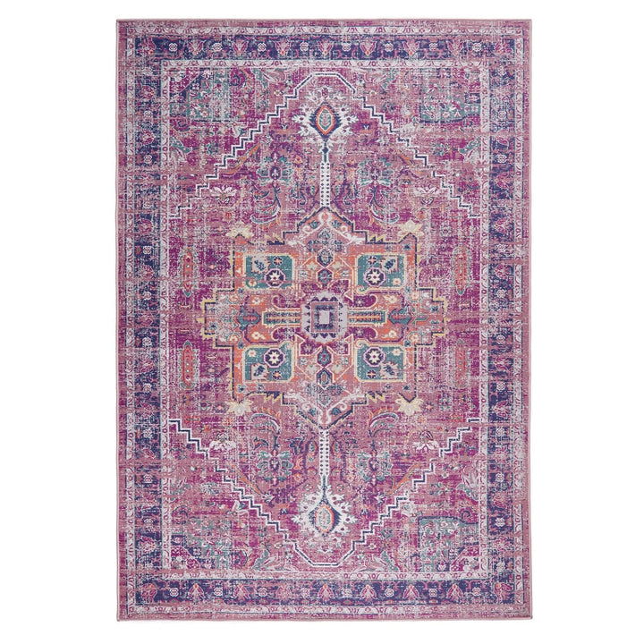 Origins Granada Ruby Traditional Vintage Non - Shed Durable Polypropylene Rug - beUNIQ - Created by Product Upload - 80x150 - hard wearing rug