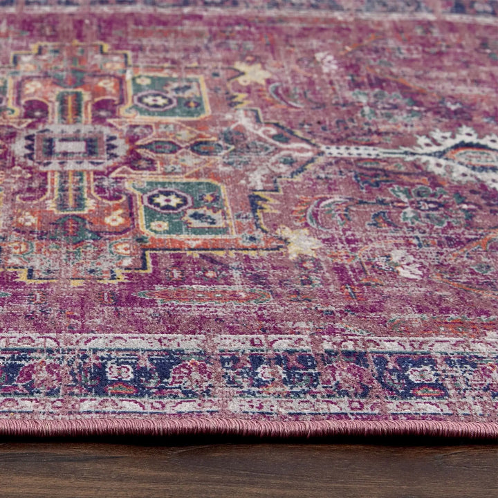 Origins Granada Ruby Traditional Vintage Non - Shed Durable Polypropylene Rug - beUNIQ - Created by Product Upload - 80x150 - hard wearing rug