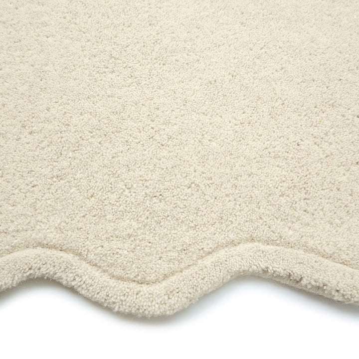 Origins Scalloped Elsie Wool Rug Cream Scalloped Border - beUNIQ - cream area rug - 067x230 - Created by Product Upload