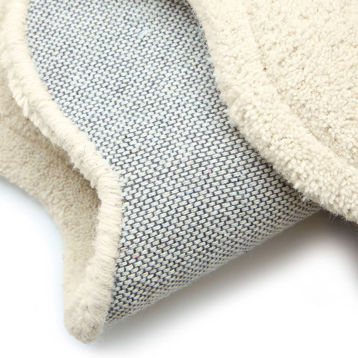 Origins Scalloped Elsie Wool Rug Cream Scalloped Border - beUNIQ - cream area rug - 067x230 - Created by Product Upload