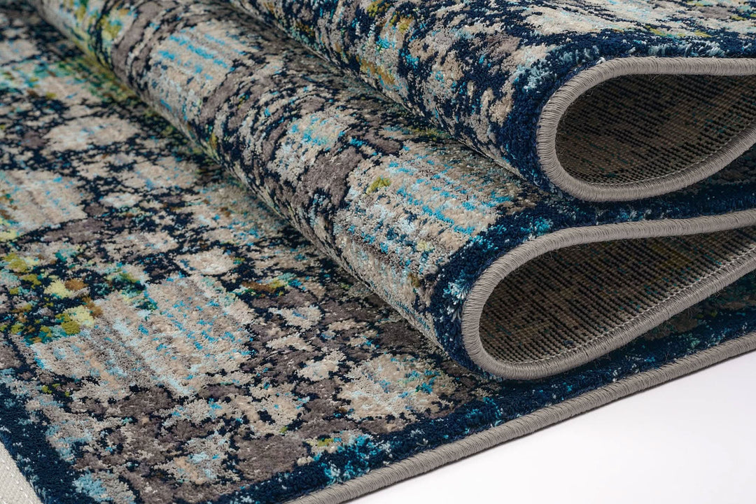 Modern Faded Area Rug Stain Resistant - beUNIQ - bedroom rug - 100cm x 150cm - CH014