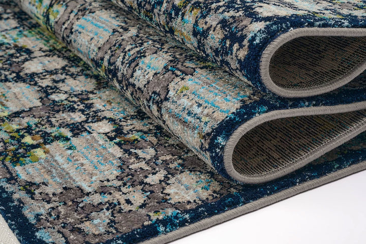 Modern Faded Area Rug Stain Resistant - beUNIQ - bedroom rug - 100cm x 150cm - CH014