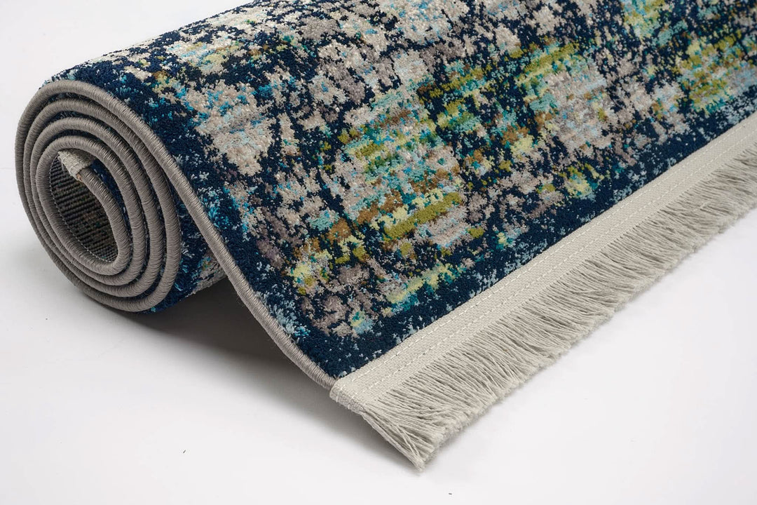 Modern Faded Area Rug Stain Resistant - beUNIQ - bedroom rug - 100cm x 150cm - CH014