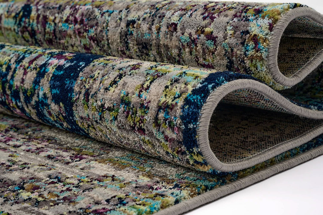 Modern Faded Area Rug Stain Resistant - beUNIQ - bedroom rug - 100cm x 150cm - CH016