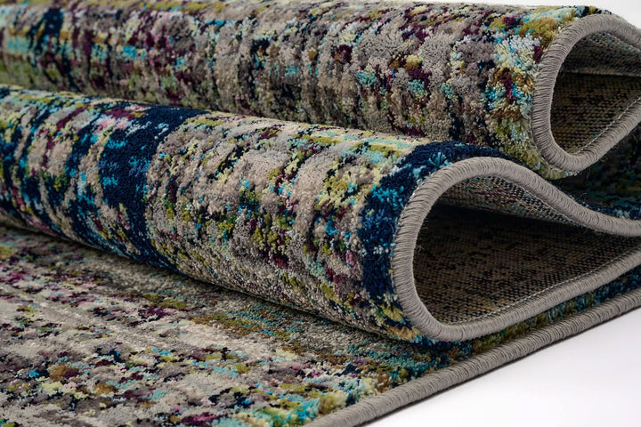 Modern Faded Area Rug Stain Resistant - beUNIQ - bedroom rug - 100cm x 150cm - CH016
