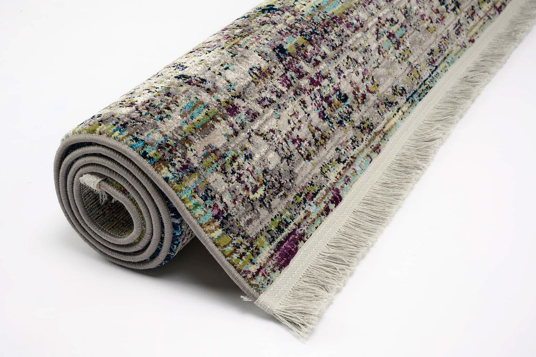 Modern Faded Area Rug Stain Resistant - beUNIQ - bedroom rug - 100cm x 150cm - CH016
