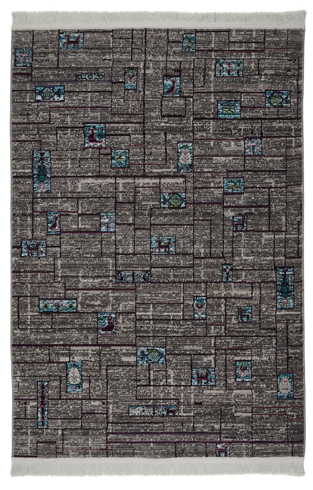 Modern Faded Area Rug Stain Resistant - beUNIQ - bedroom rug - 100cm x 150cm - CH019