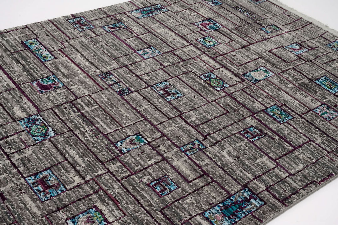 Modern Faded Area Rug Stain Resistant - beUNIQ - bedroom rug - 100cm x 150cm - CH019