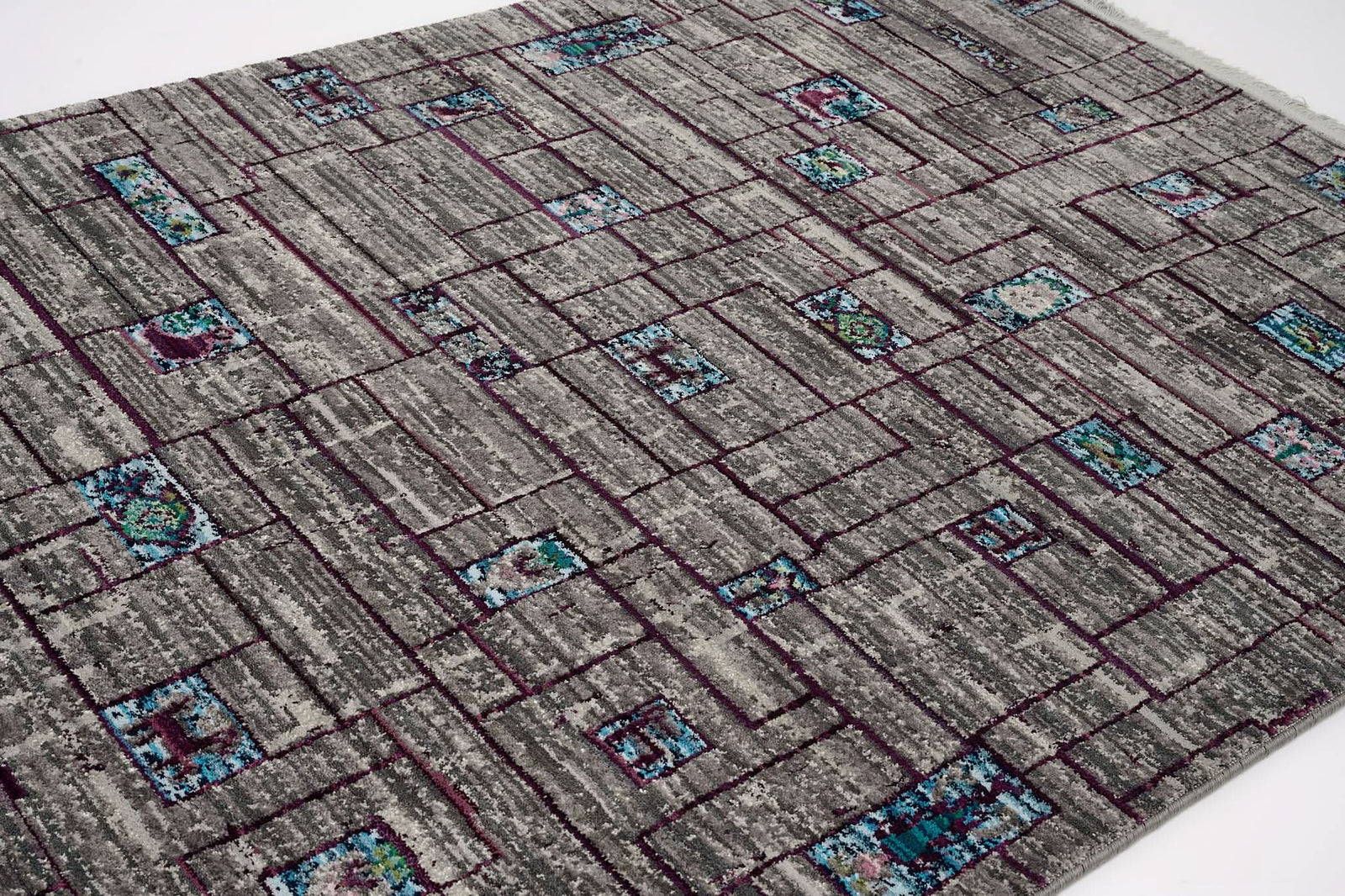 Modern Faded Area Rug Stain Resistant - beUNIQ - bedroom rug - 100cm x 150cm - CH019