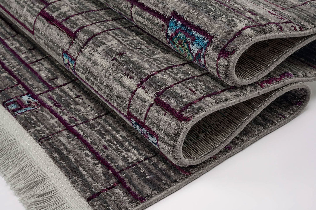 Modern Faded Area Rug Stain Resistant - beUNIQ - bedroom rug - 100cm x 150cm - CH019