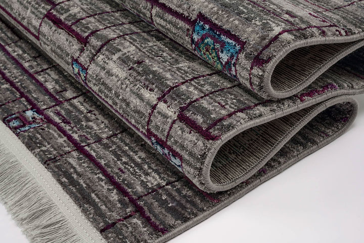 Modern Faded Area Rug Stain Resistant - beUNIQ - bedroom rug - 100cm x 150cm - CH019