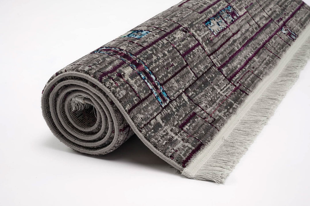 Modern Faded Area Rug Stain Resistant - beUNIQ - bedroom rug - 100cm x 150cm - CH019