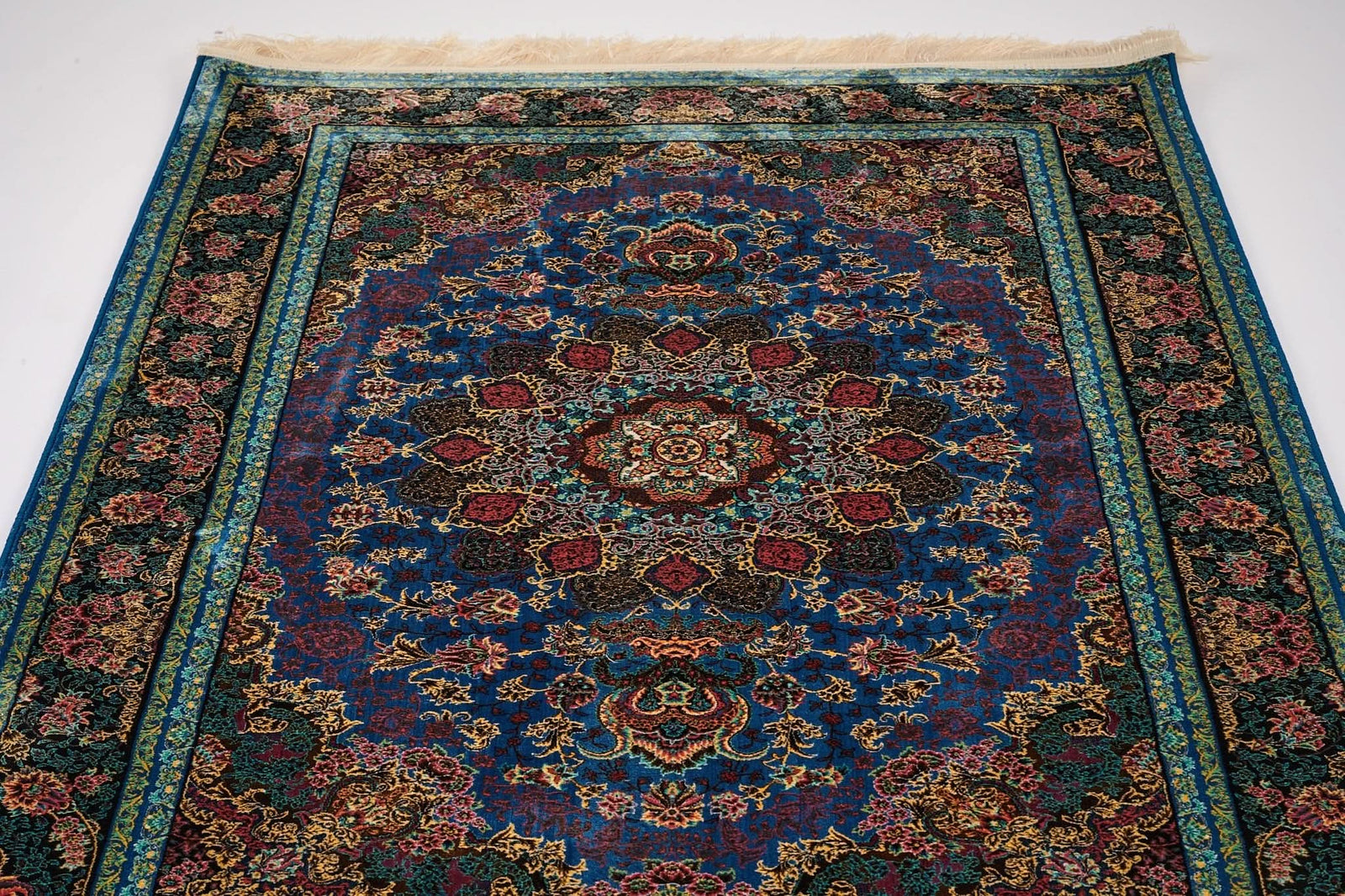 Oriental Area Rug Blue Green Traditional Pattern - beUNIQ - Blue and Green Rug - 100cm x 150cm - Created by Product Upload
