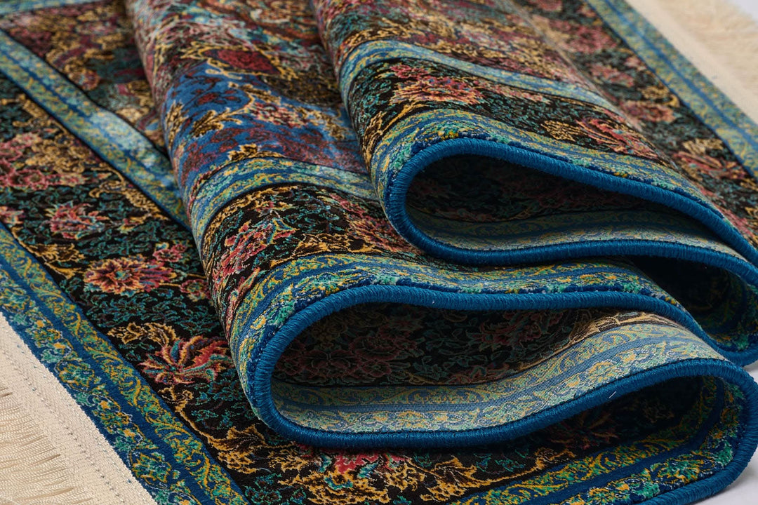 Oriental Area Rug Blue Green Traditional Pattern - beUNIQ - Blue and Green Rug - 100cm x 150cm - Created by Product Upload