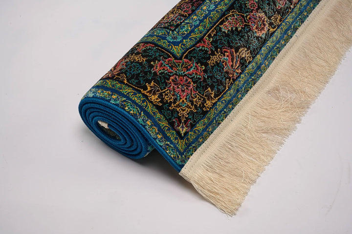 Oriental Area Rug Blue Green Traditional Pattern - beUNIQ - Blue and Green Rug - 100cm x 150cm - Created by Product Upload