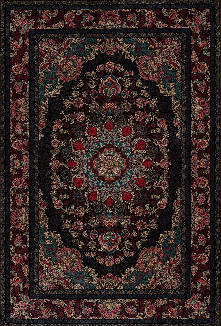 Oriental Area Rug EL006 Traditional Polypropylene Patterned Floor Covering - beUNIQ - Created by Product Upload - 100cm x 150cm - Oriental rug