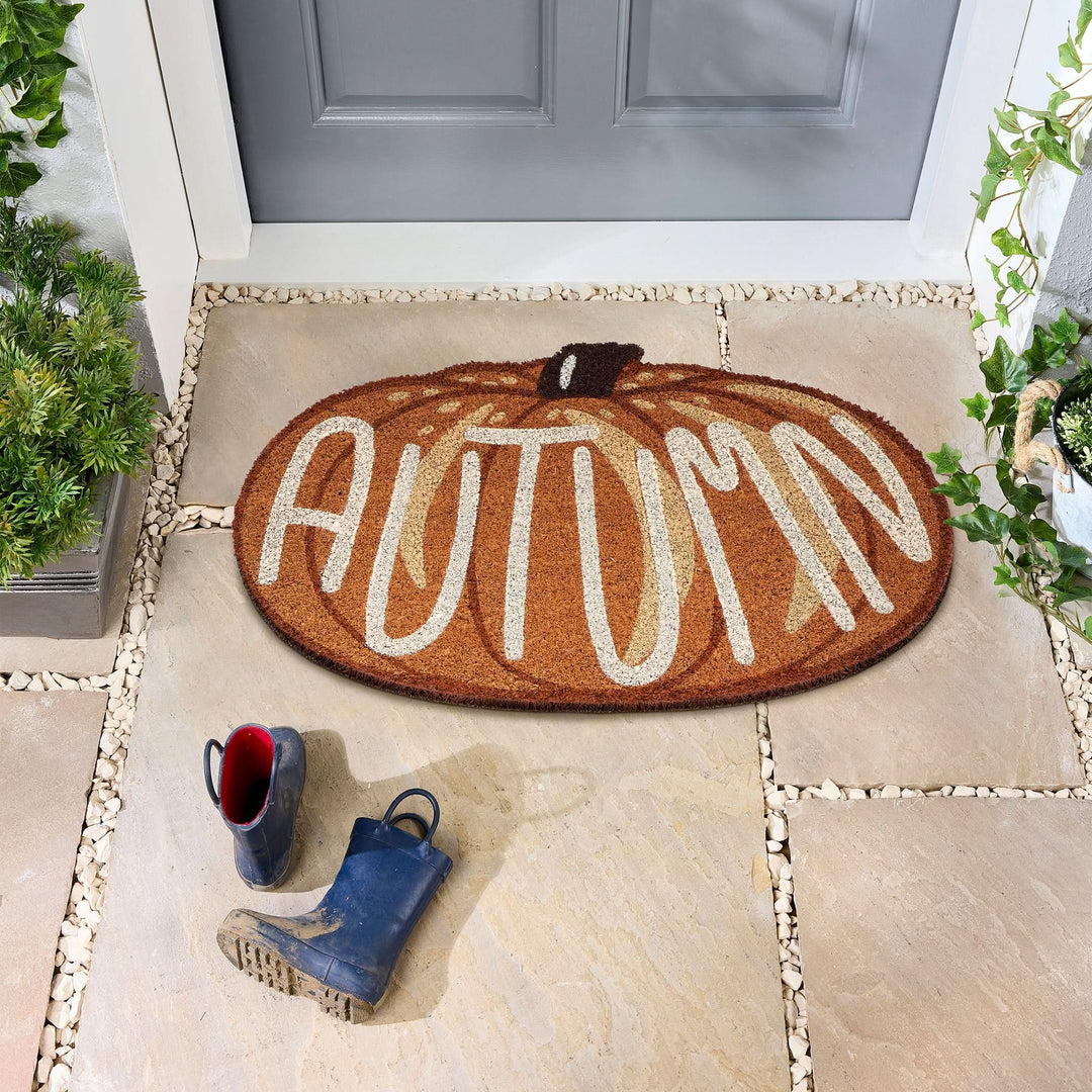 My Mat Shaped Autumn Pumpkin Coir Door Mat 40x60cm - beUNIQ - autumn door mat - Created by Product Upload