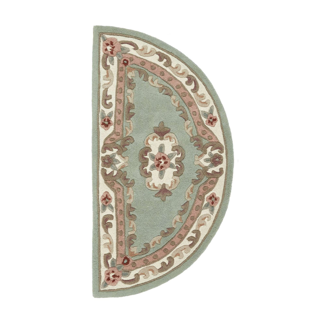 Origins Shensi Hand Tufted Pure Wool Green Traditional Area Rug - beUNIQ - Created by Product Upload - 67cm x 127cm - green traditional rug