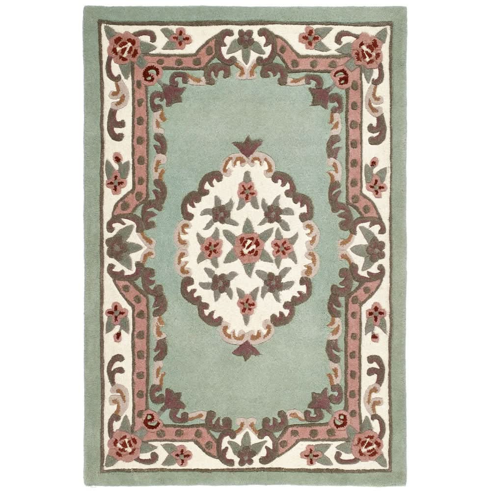Origins Shensi Hand Tufted Pure Wool Green Traditional Area Rug - beUNIQ - Created by Product Upload - 60cm x 120cm - green traditional rug