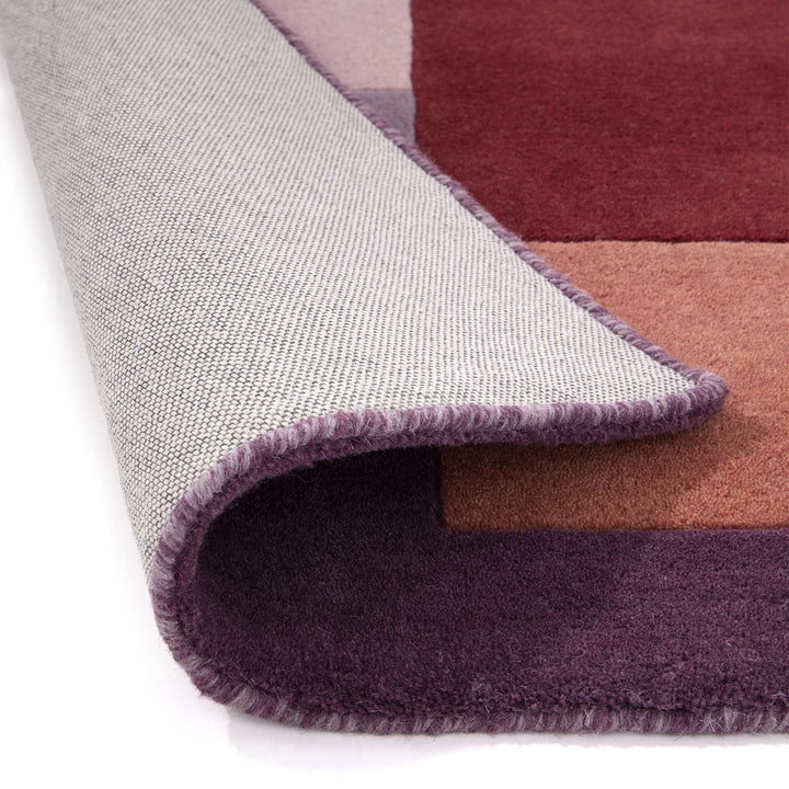 Origins Sienna Block Patterned Wool Rug Multi - Colour Geometric Design - beUNIQ - Created by Product Upload - 120x170 - living room rug