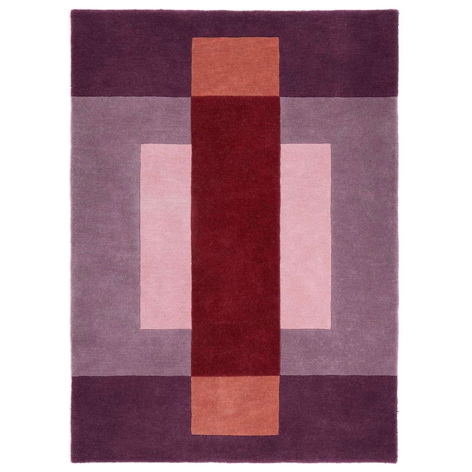 Origins Sienna Block Patterned Wool Rug Multi - Colour Geometric Design - beUNIQ - Created by Product Upload - 120x170 - living room rug