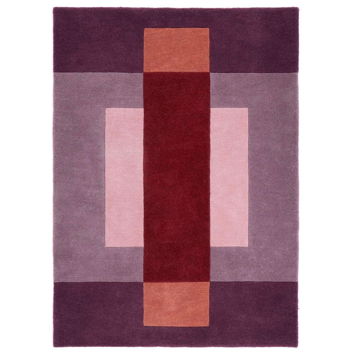 Origins Sienna Block Patterned Wool Rug Multi - Colour Geometric Design - beUNIQ - Created by Product Upload - 120x170 - living room rug