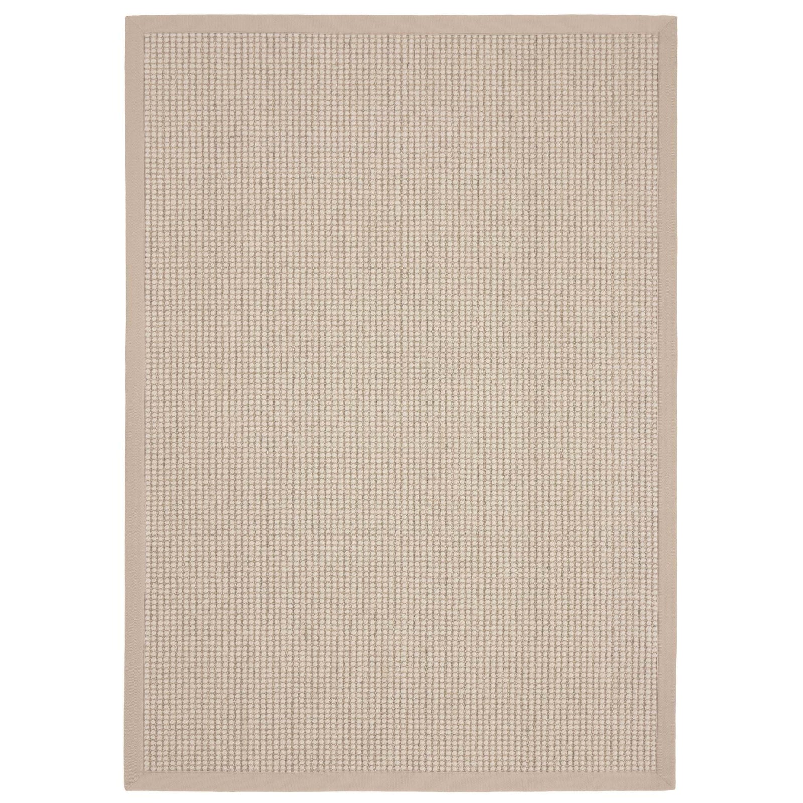 Origins Sisal Boucle Textured Rug With Classic Beige Border - beUNIQ - beige border rug - 80x150 - Created by Product Upload