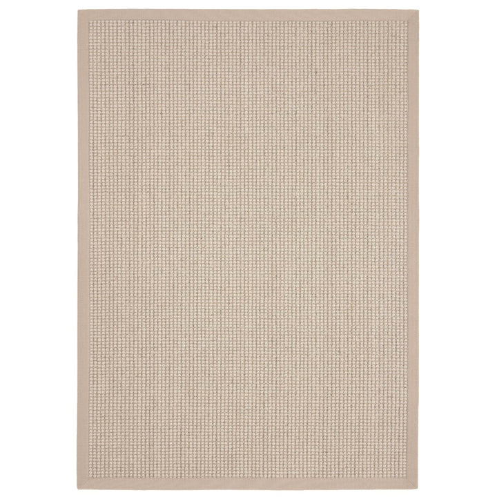 Origins Sisal Boucle Textured Rug With Classic Beige Border - beUNIQ - beige border rug - 80x150 - Created by Product Upload