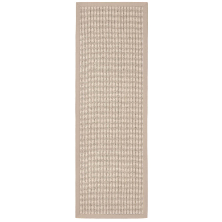 Origins Sisal Boucle Textured Rug With Classic Beige Border - beUNIQ - beige border rug - 67X200 - Created by Product Upload