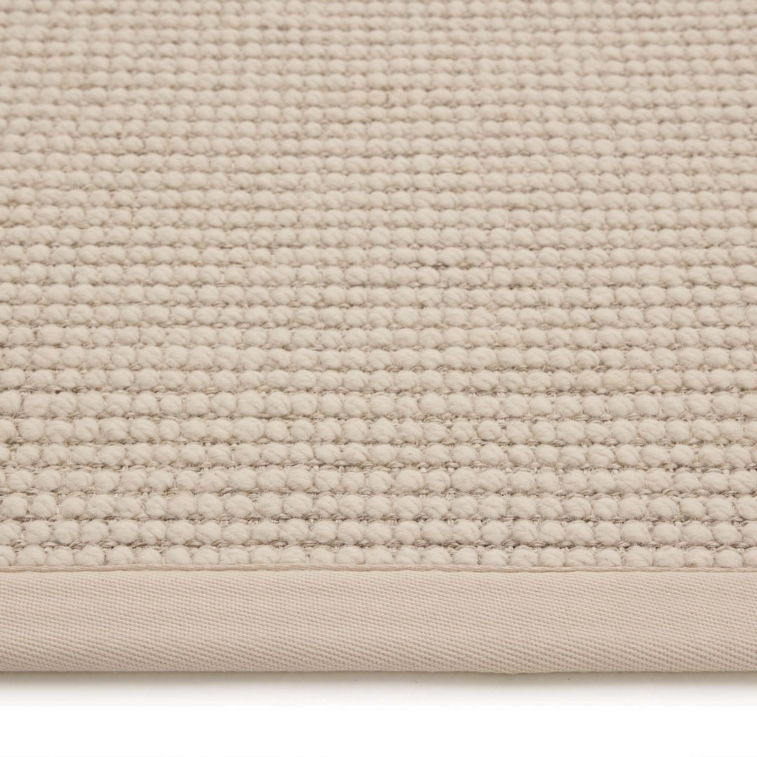 Origins Sisal Boucle Textured Rug With Classic Beige Border - beUNIQ - beige border rug - 67X200 - Created by Product Upload