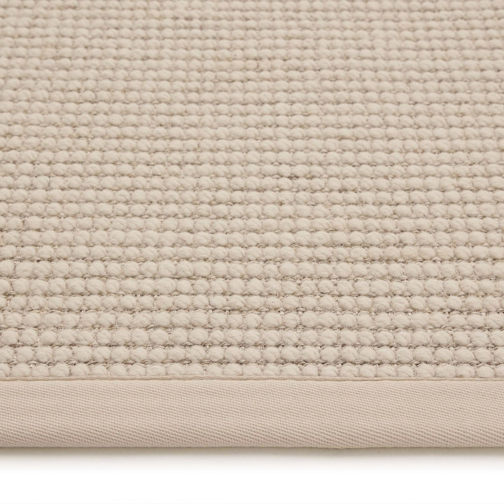 Origins Sisal Boucle Textured Rug With Classic Beige Border - beUNIQ - beige border rug - 67X200 - Created by Product Upload