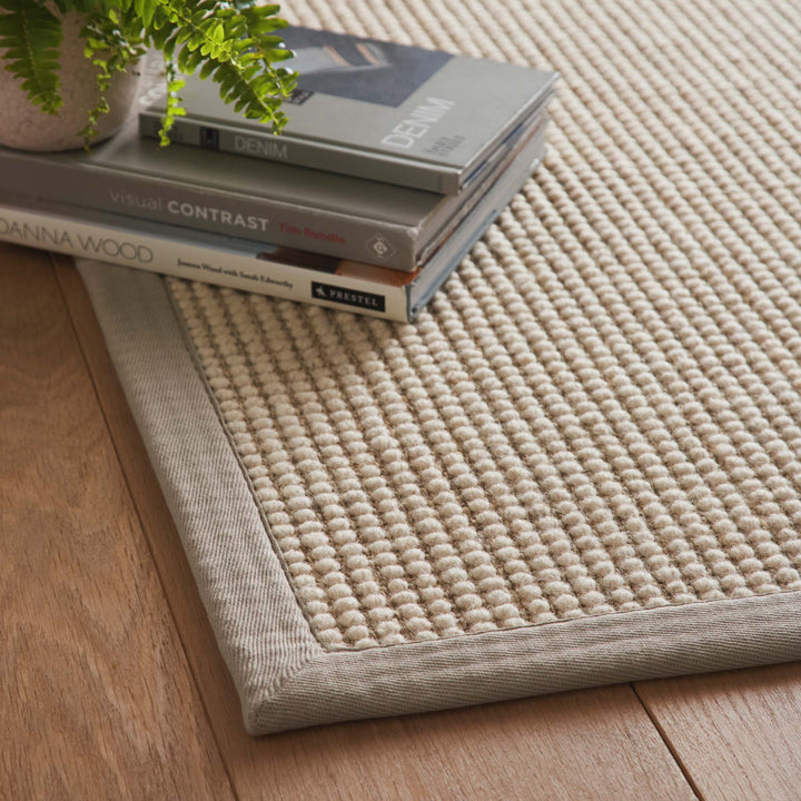 Origins Sisal Boucle Rug Featuring Soft Grey Border - beUNIQ - Boucle Rug - 80x150 - Created by Product Upload